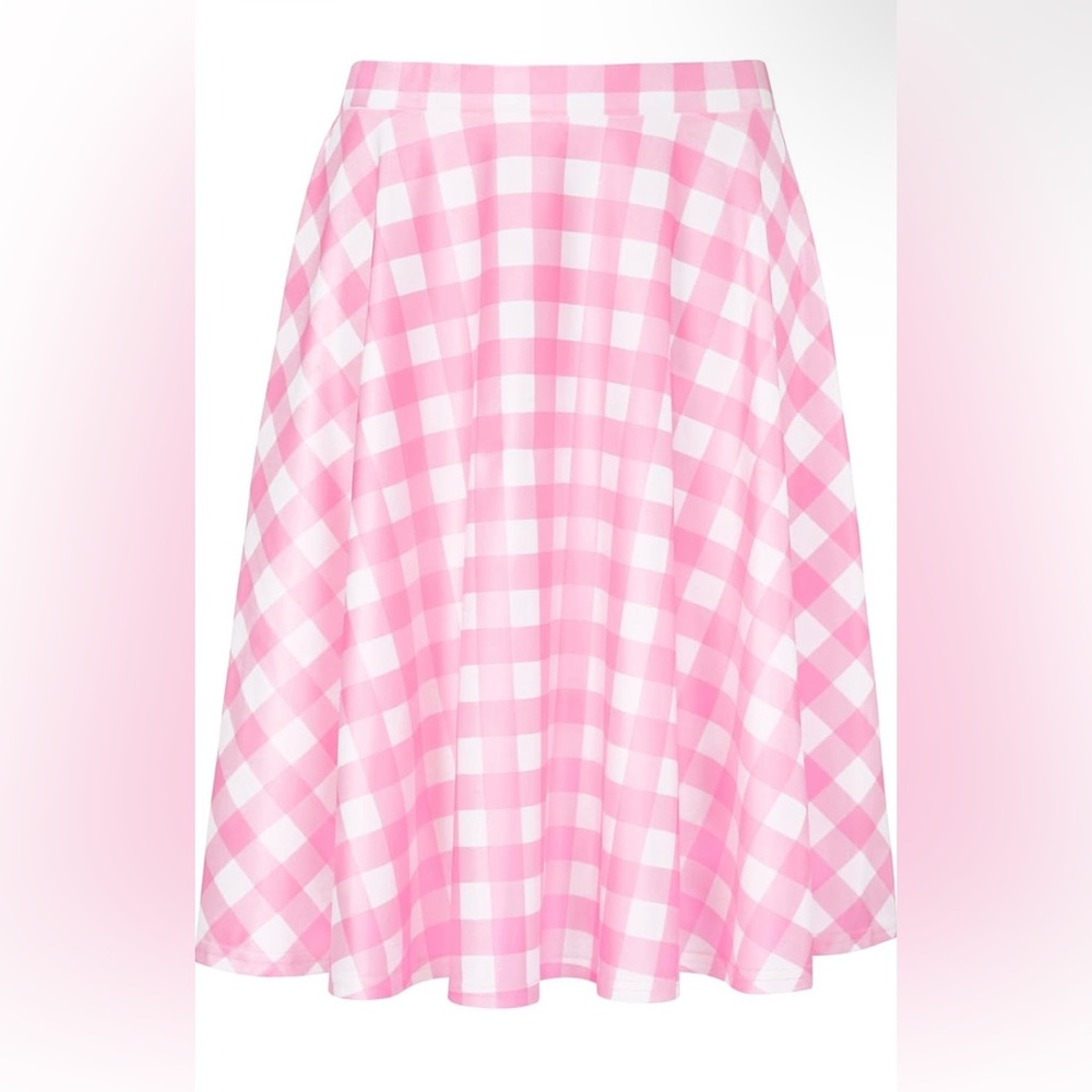 Pink Gingham Skirt - XL (Barbie Inspired)
